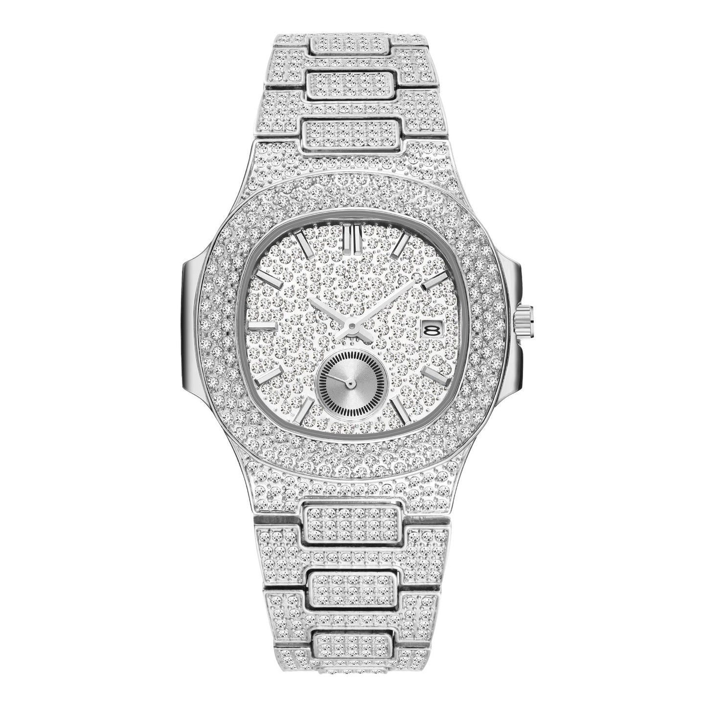 Citrine Iced Out Watch