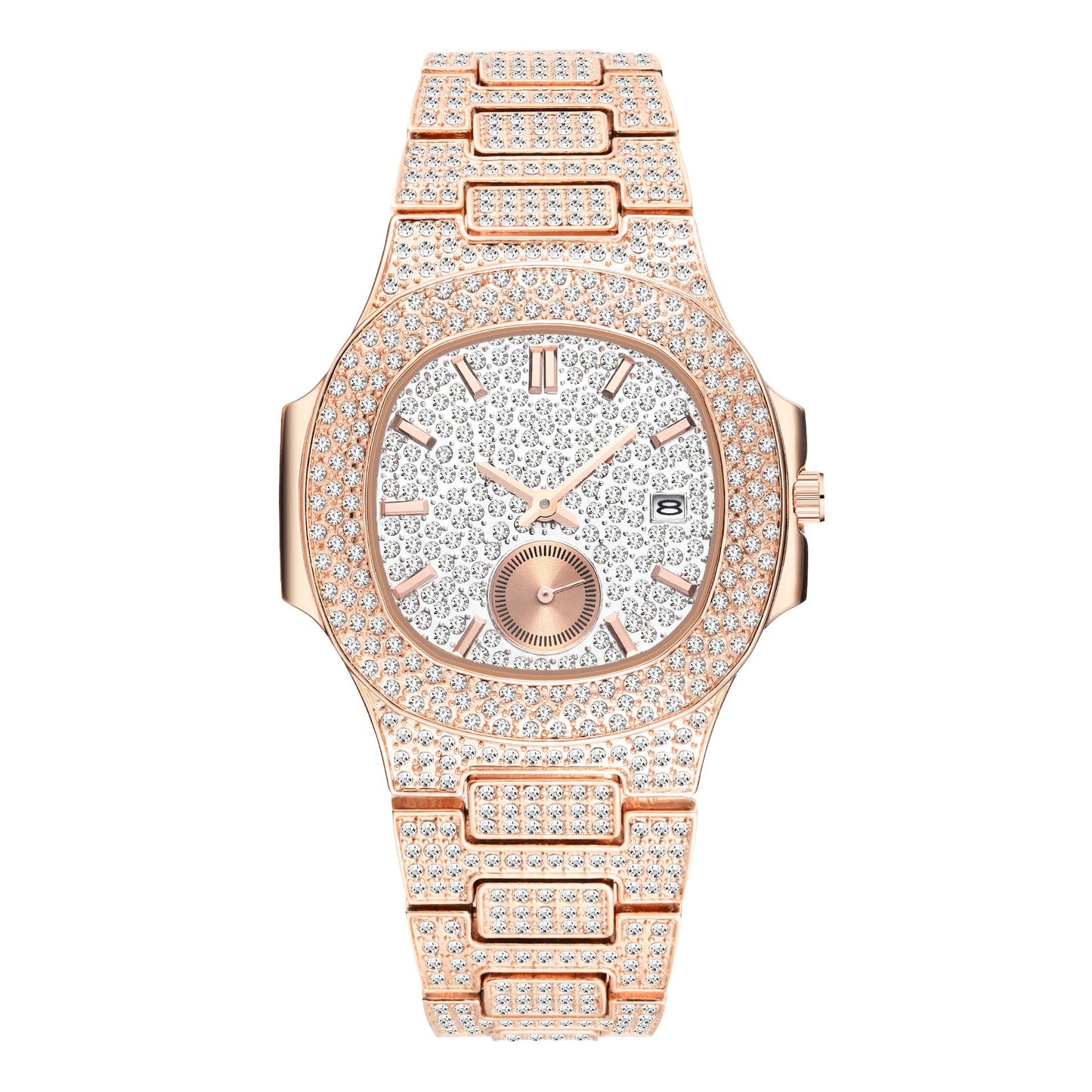 Citrine Iced Out Watch