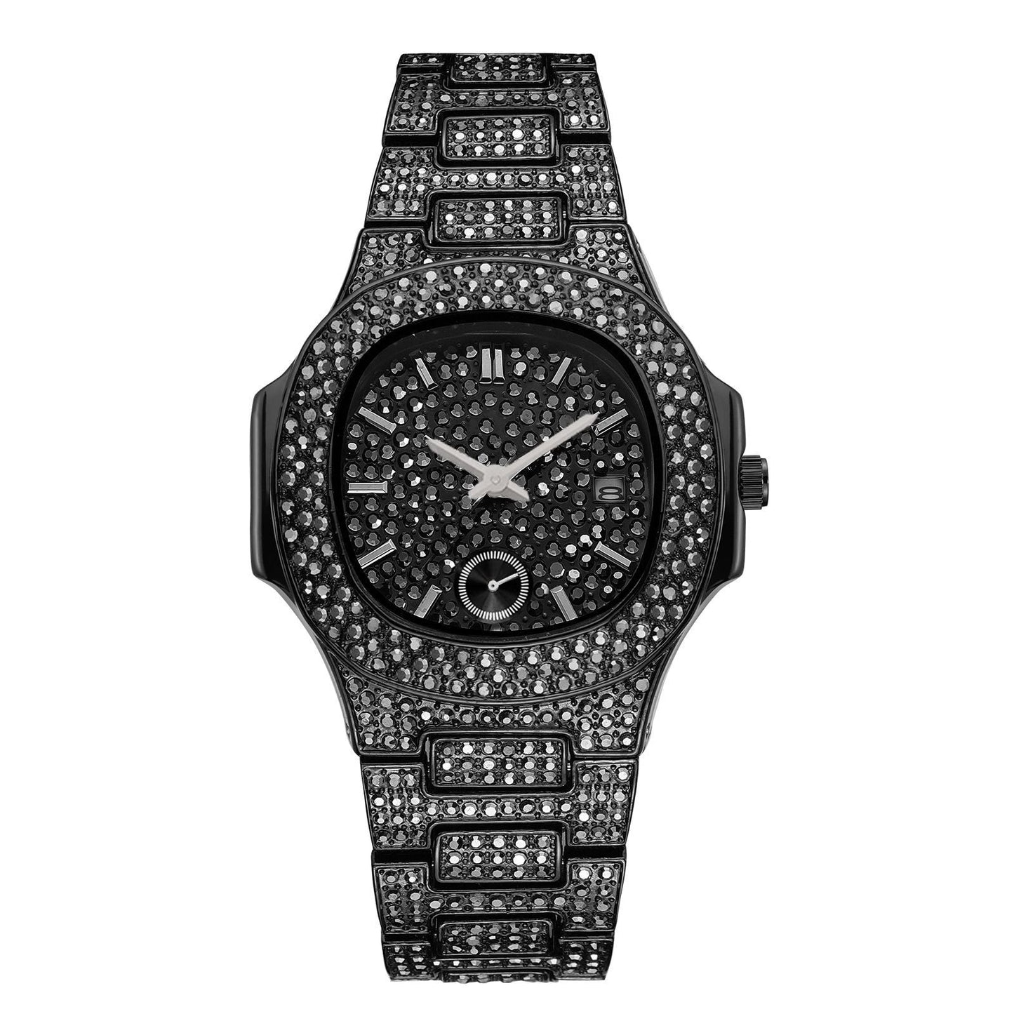 Citrine Iced Out Watch