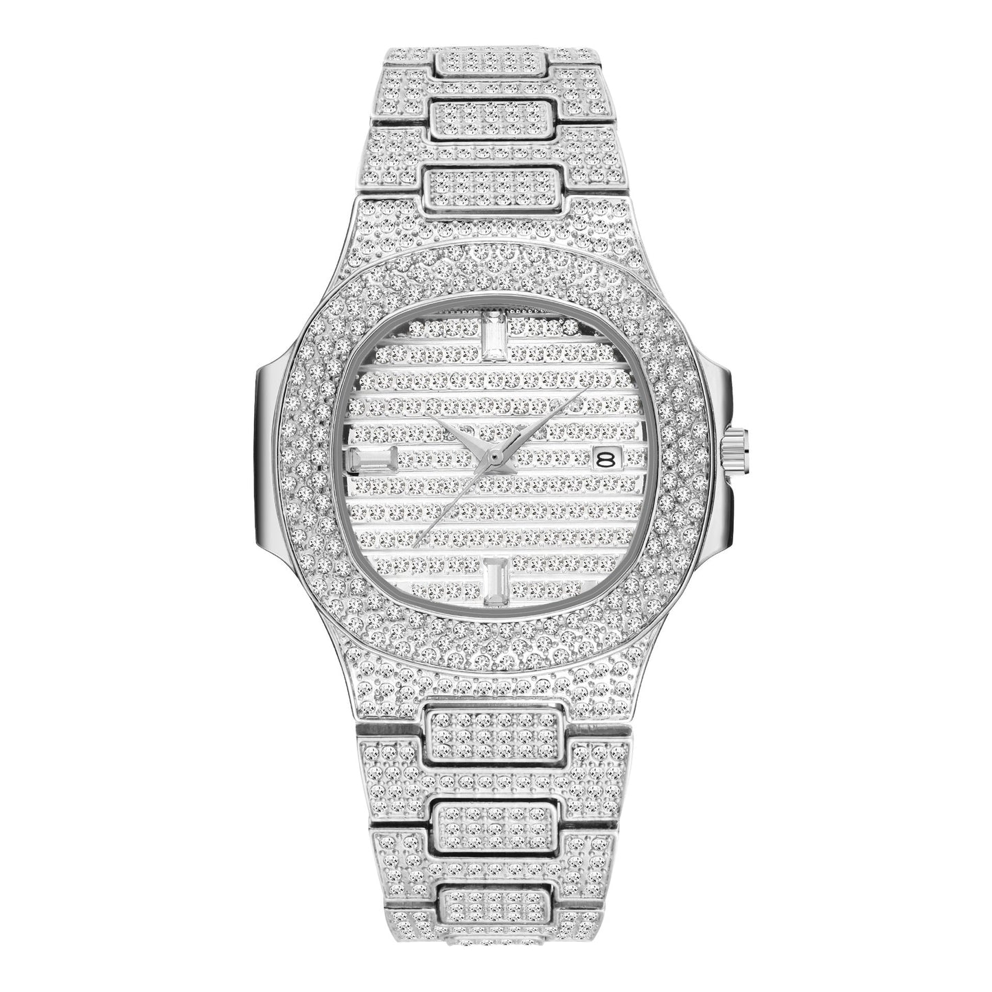 Citrine Iced Out Watch
