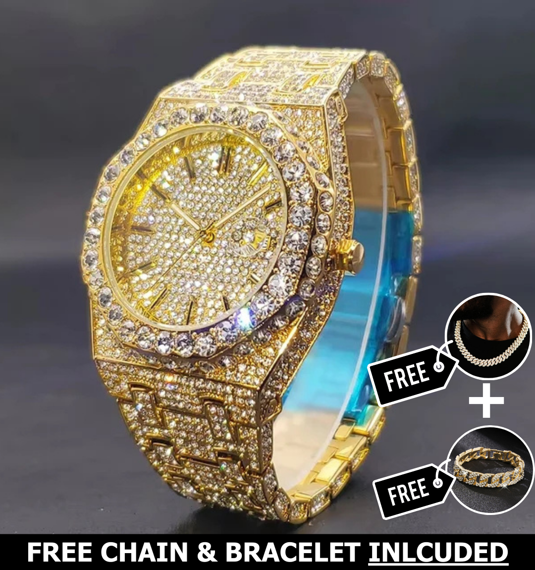 Royale Iced Out Watch