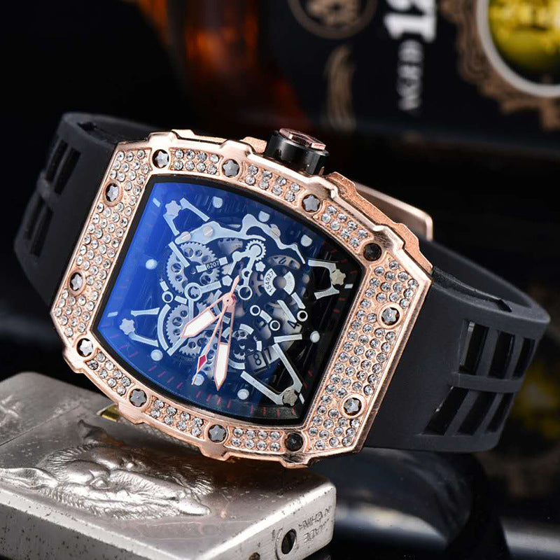 Infinity Skeleton Ice Watch