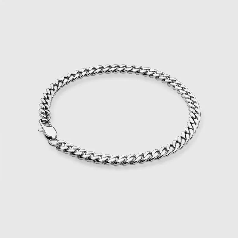 5MM CUBAN LINK BRACELET - White Gold - Cartice™LuxuryJewelryGoldSilverWatchBraceletNecklaceChainIced-outCubanMoissaniteTarnish-freeStainlessDurablePremiumShinePlatedStatementDiamondAffordable