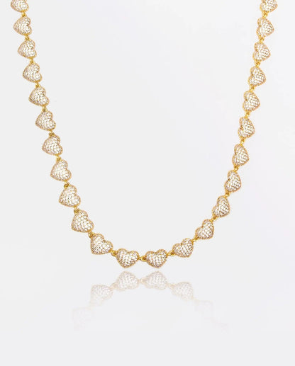 10mm Iced Heart Necklace - Gold - Cartice™LuxuryJewelryGoldSilverWatchBraceletNecklaceChainIced-outCubanMoissaniteTarnish-freeStainlessDurablePremiumShinePlatedStatementDiamondAffordable