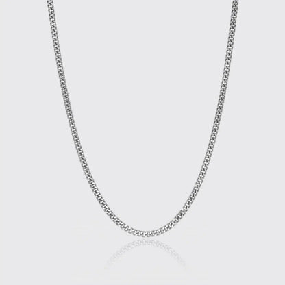 3mm Miami Cuban Link Chain - White Gold - Cartice™LuxuryJewelryGoldSilverWatchBraceletNecklaceChainIced-outCubanMoissaniteTarnish-freeStainlessDurablePremiumShinePlatedStatementDiamondAffordable