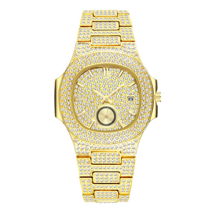 Citrine Iced Out Watch