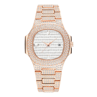 Citrine Iced Out Watch