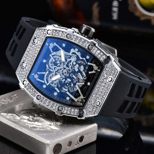 Infinity Skeleton Ice Watch