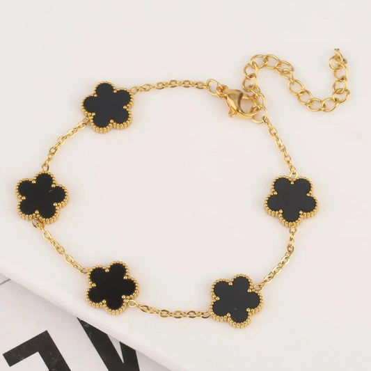 Fiore Clover Bracelet - Cartice™LuxuryJewelryGoldSilverWatchBraceletNecklaceChainIced-outCubanMoissaniteTarnish-freeStainlessDurablePremiumShinePlatedStatementDiamondAffordable