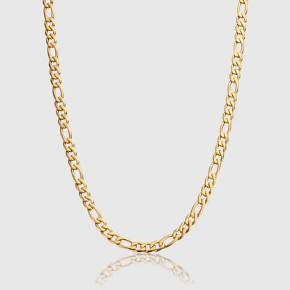5mm Figaro Chain - Gold - Cartice™LuxuryJewelryGoldSilverWatchBraceletNecklaceChainIced-outCubanMoissaniteTarnish-freeStainlessDurablePremiumShinePlatedStatementDiamondAffordable