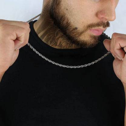 ROPE CHAIN 5MM - White Gold - Cartice™LuxuryJewelryGoldSilverWatchBraceletNecklaceChainIced-outCubanMoissaniteTarnish-freeStainlessDurablePremiumShinePlatedStatementDiamondAffordable